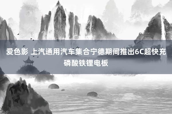 爱色影 上汽通用汽车集合宁德期间推出6C超快充磷酸铁锂电板