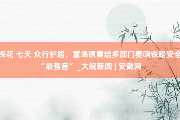 探花 七天 众行护路，富堨镇集结多部门奏响铁路安全“最强音” _大皖新闻 | 安徽网