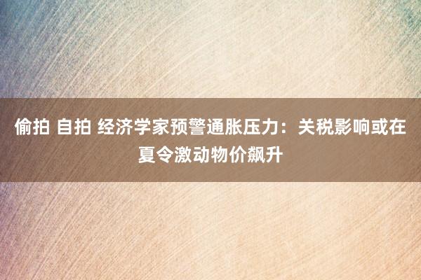 偷拍 自拍 经济学家预警通胀压力：关税影响或在夏令激动物价飙升
