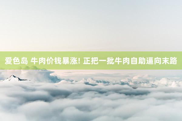 爱色岛 牛肉价钱暴涨! 正把一批牛肉自助逼向末路