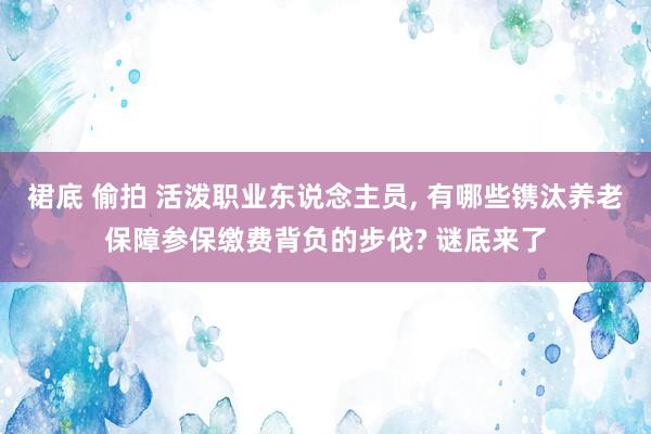 裙底 偷拍 活泼职业东说念主员， 有哪些镌汰养老保障参保缴费背负的步伐? 谜底来了