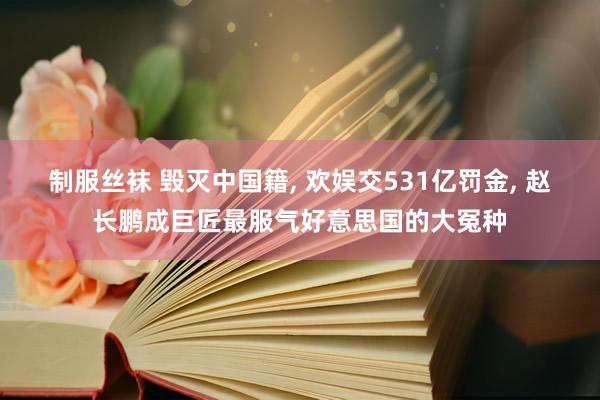 制服丝袜 毁灭中国籍， 欢娱交531亿罚金， 赵长鹏成巨匠最服气好意思国的大冤种
