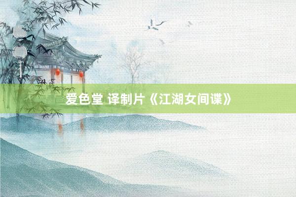 爱色堂 译制片《江湖女间谍》